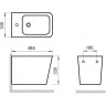 Биде подвесное BELBAGNO ARDENTE-R BB0520BH