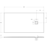 Душевой поддон BELBAGNO UNO TRAY-MR-UNO-AH-160/80-35-W-NO 160x80 см