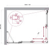 Душевой уголок BELBAGNO LUCE-AH-21-110/90-C-Cr