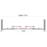Дверь в проём BELBAGNO UNO-195-BF-2-170-P-Cr