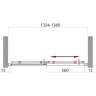 Дверь в проём BELBAGNO UNO-BF-1-135-C-Cr