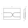 Кнопка смыва BELBAGNO BB-11-CRM хром