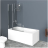 Шторка на ванну BELBAGNO UNO-V-11-80/150-C-Cr